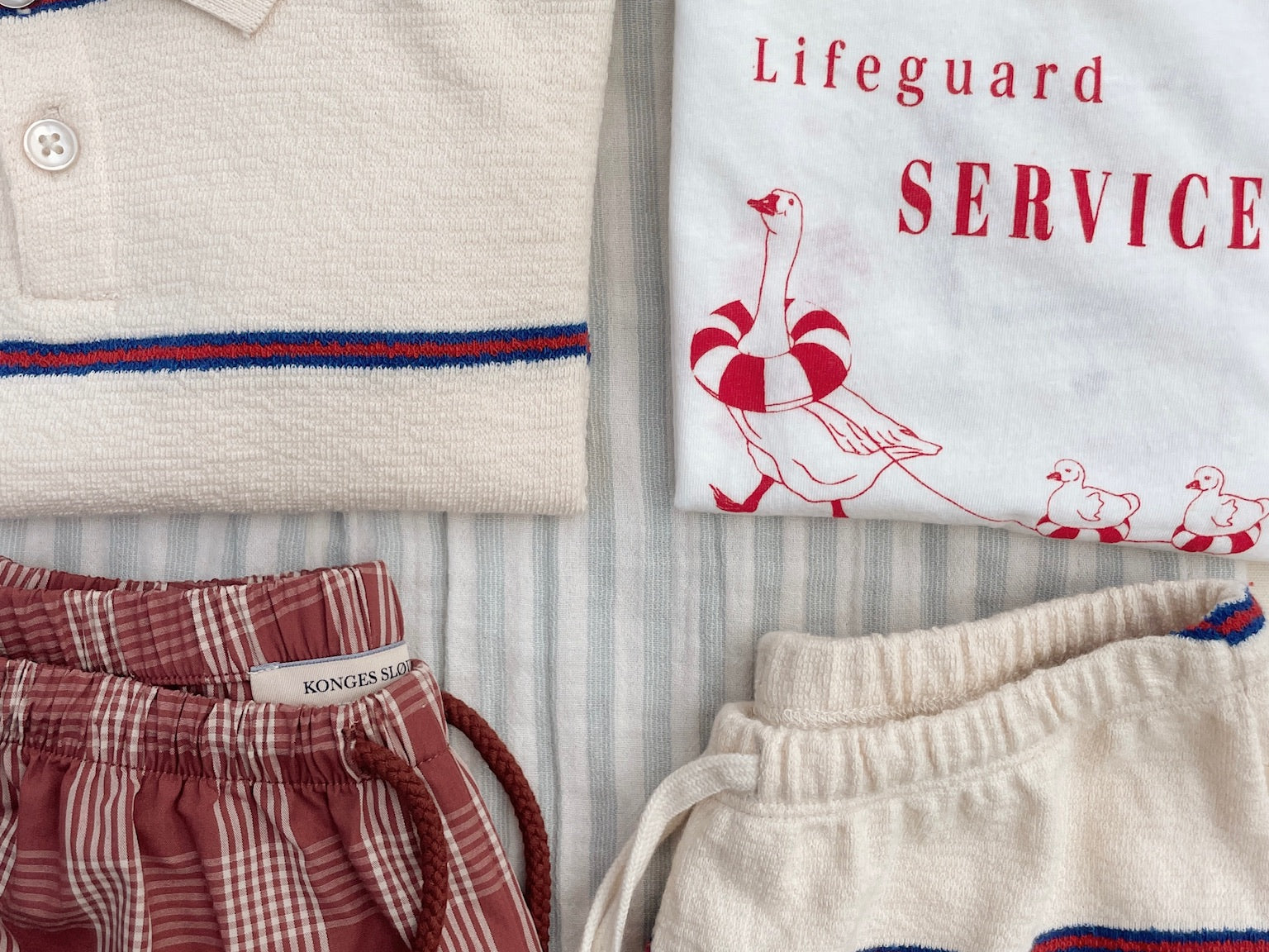 Konges Sløjd A/S JERSEY T-SHIRTS off white/lifeguard service