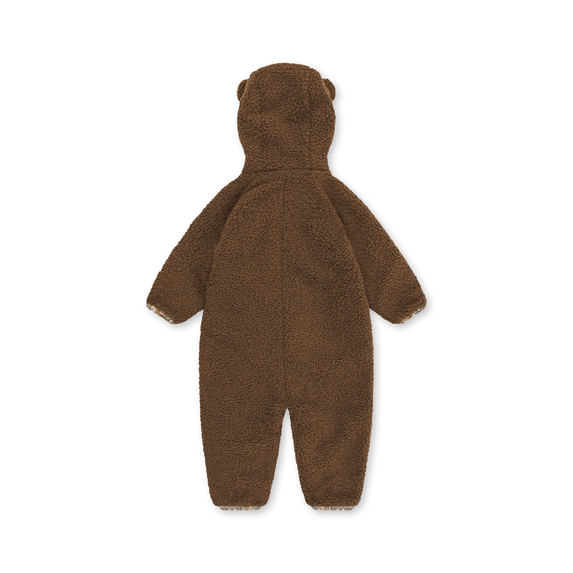 Konges Sløjd A/S  Grizz teddy-onesie Teddy en fleece SHITAKE