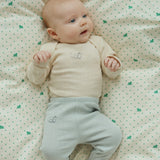 Konges Sløjd A/S JERSEY PANTS buttercream/pearl blue