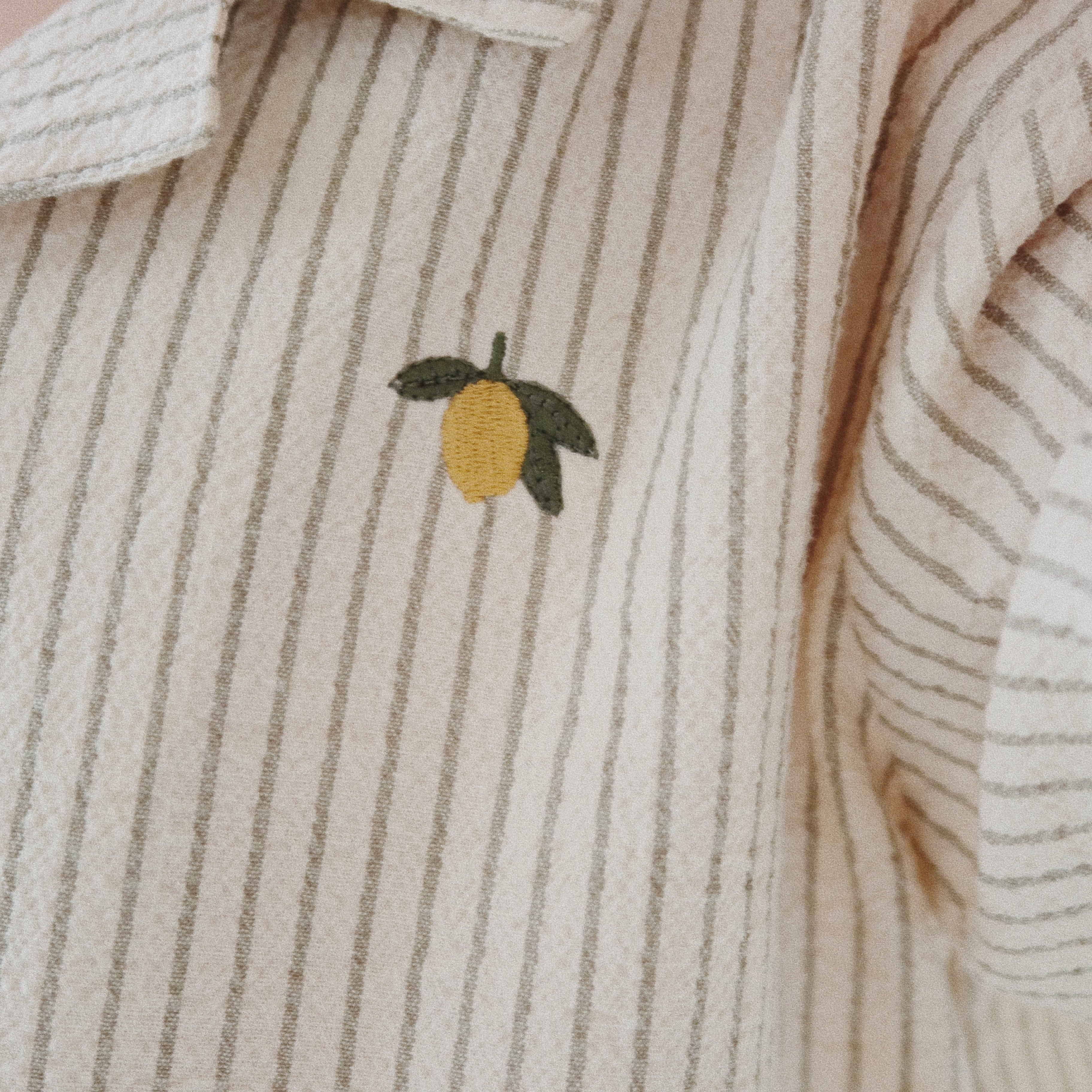 Konges Sløjd A/S Geweven Shirts Met Korte Mouwen tea stripe