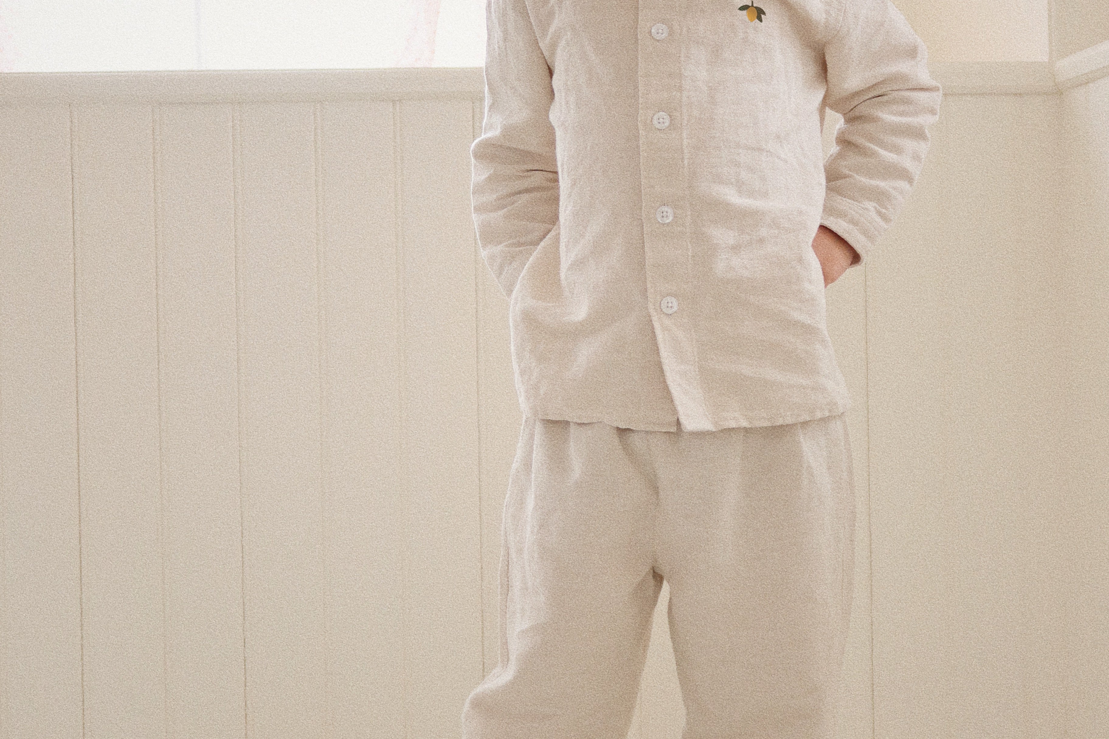 Konges Sløjd A/S WOVEN PANTS nature