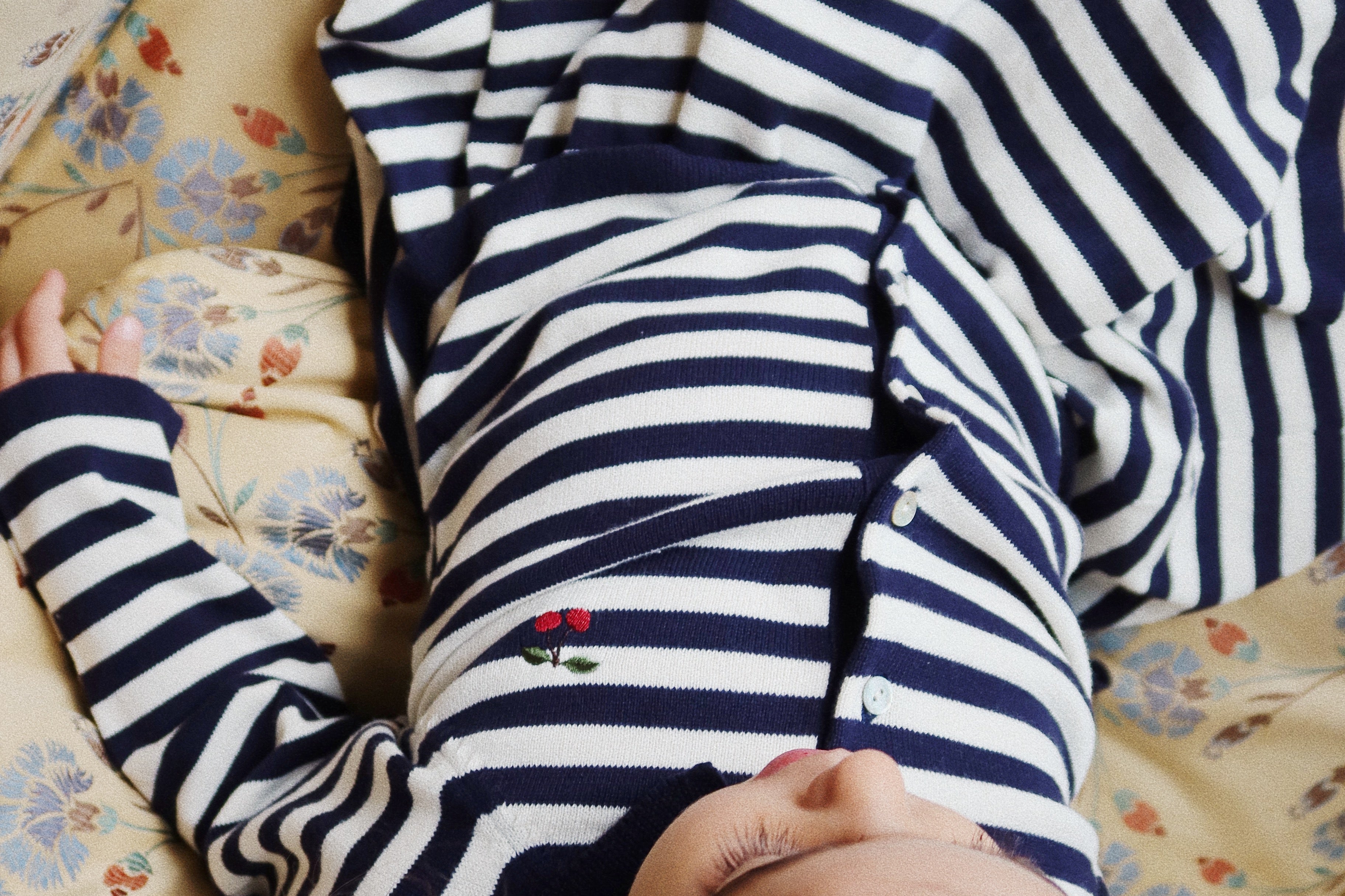 Konges Sløjd A/S Gebreide Cardigans navy stripe