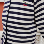 Konges Sløjd A/S Gebreide Cardigans navy stripe