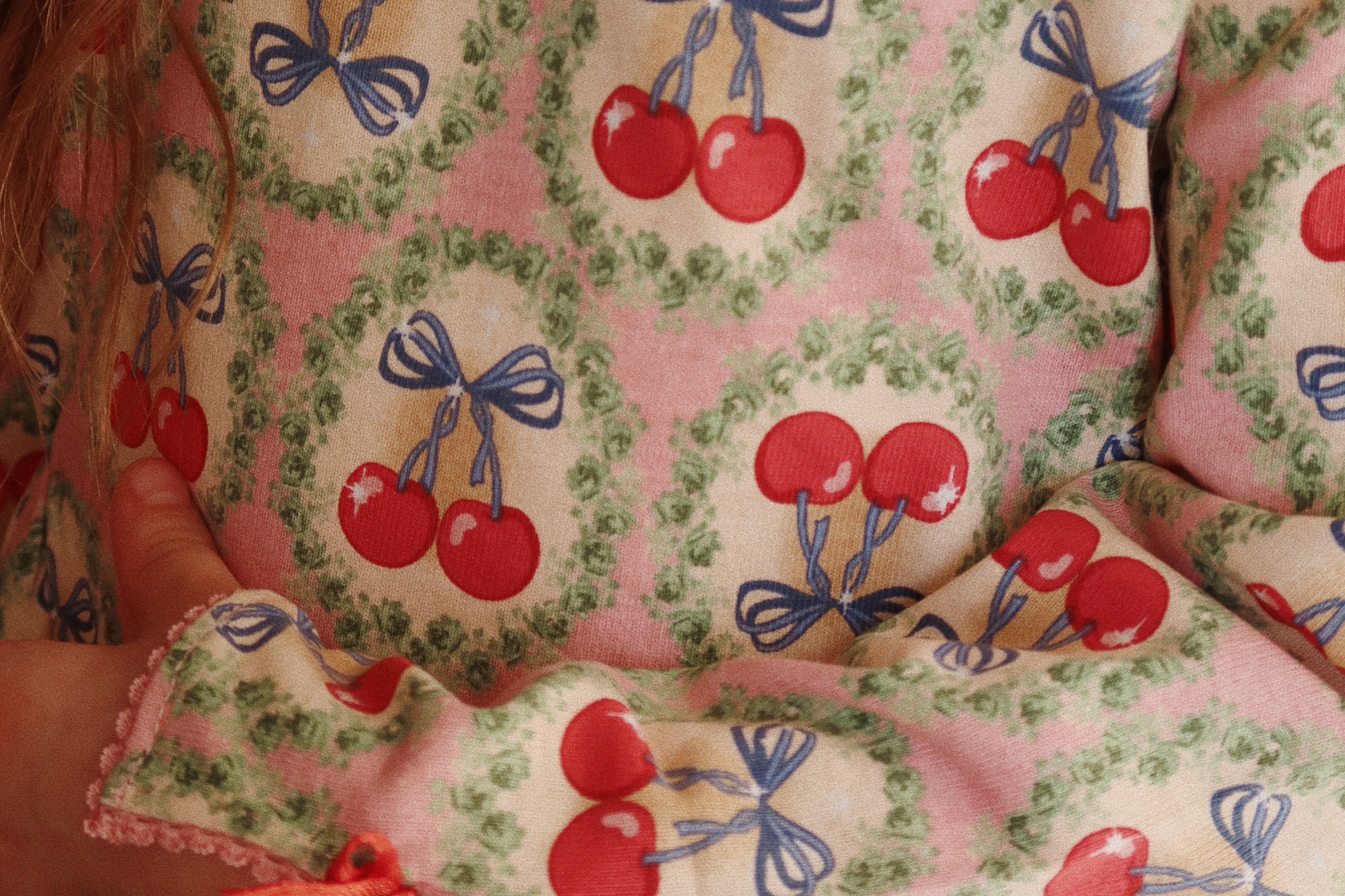 Konges Sløjd A/S Jersey Jurken cherry bow