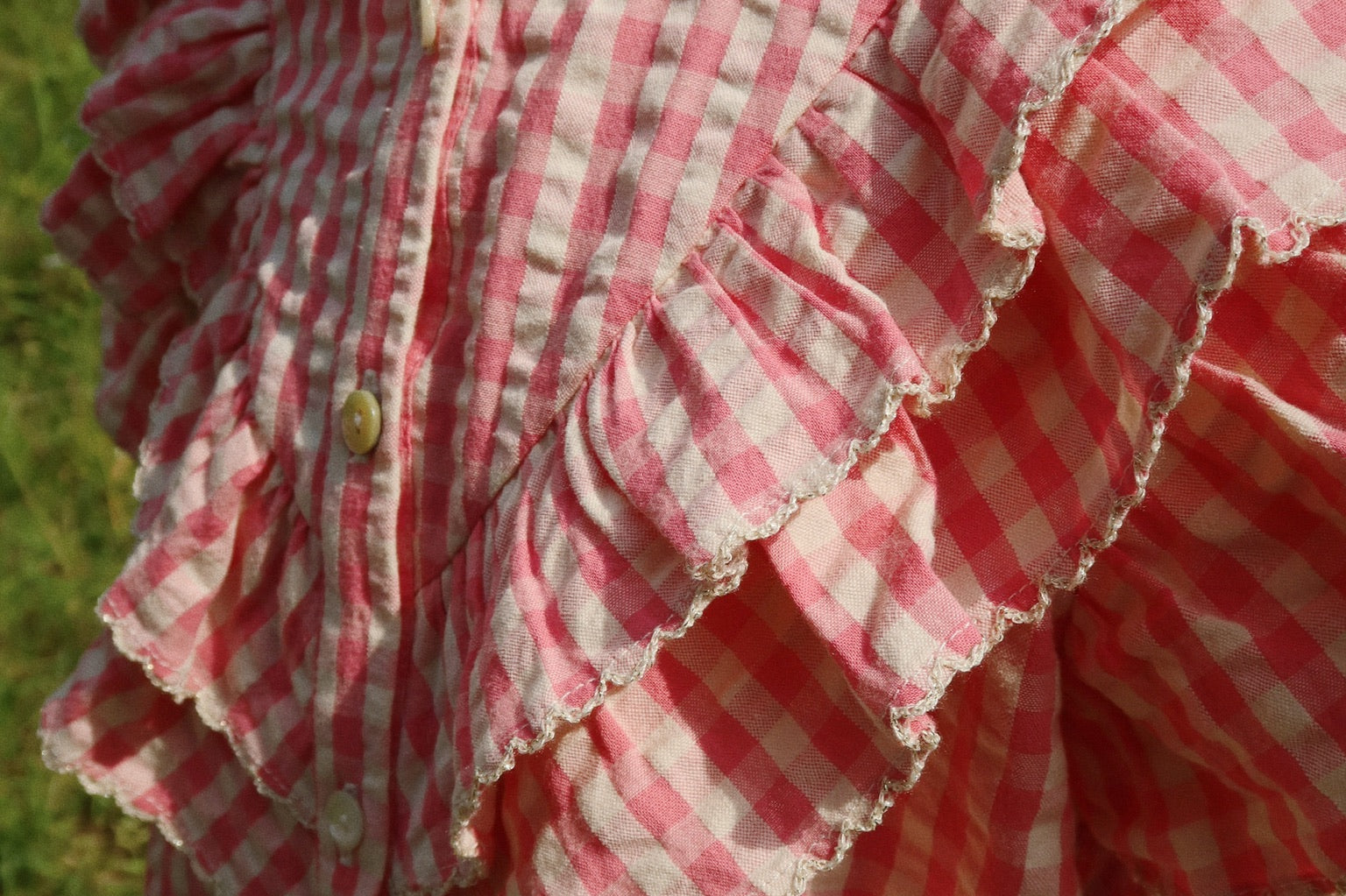 Konges Sløjd A/S Geweven Shirts Met Korte Mouwen flamingo plume check