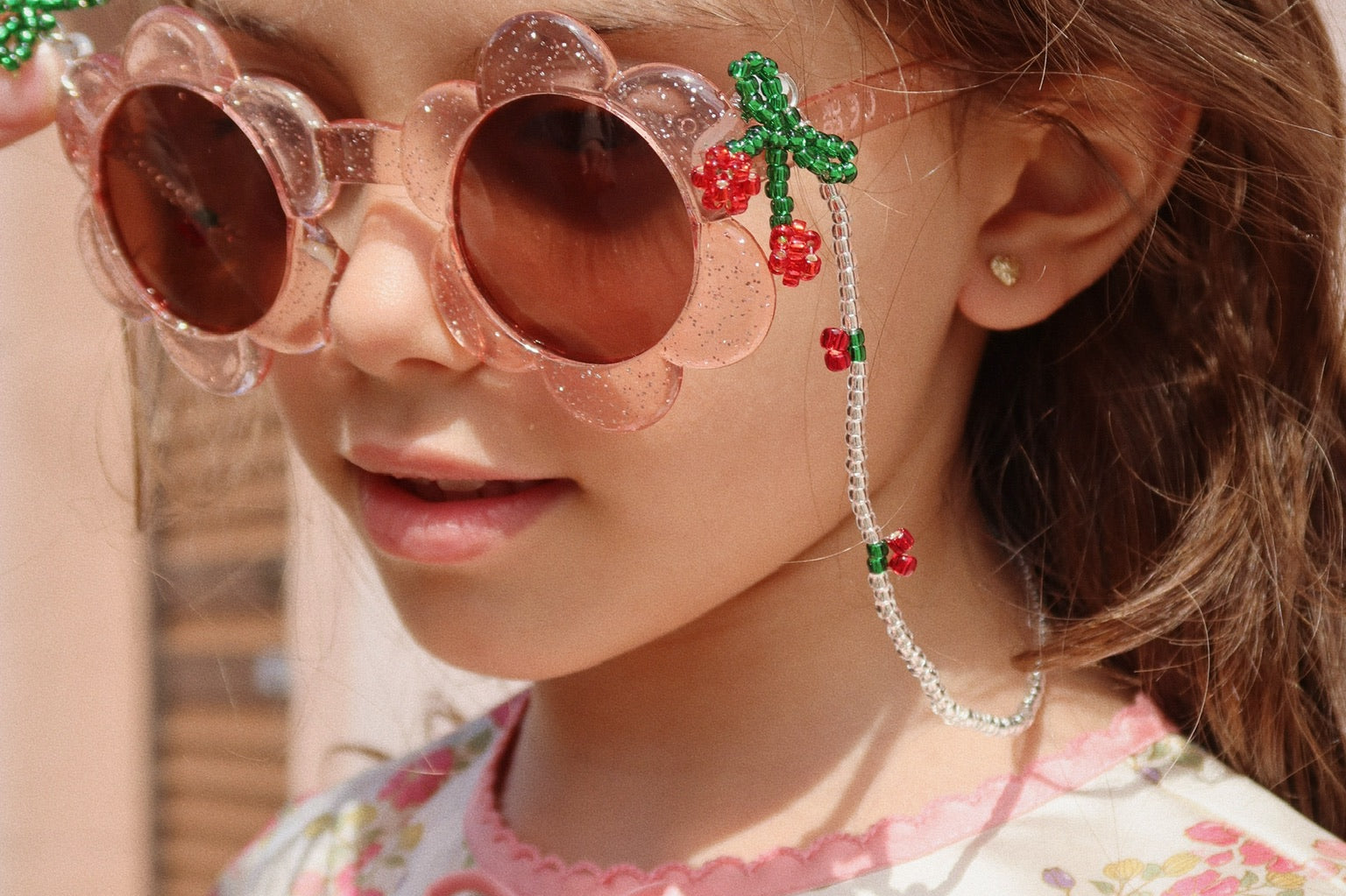 Konges Sløjd A/S Zonnebrillen glitter rose
