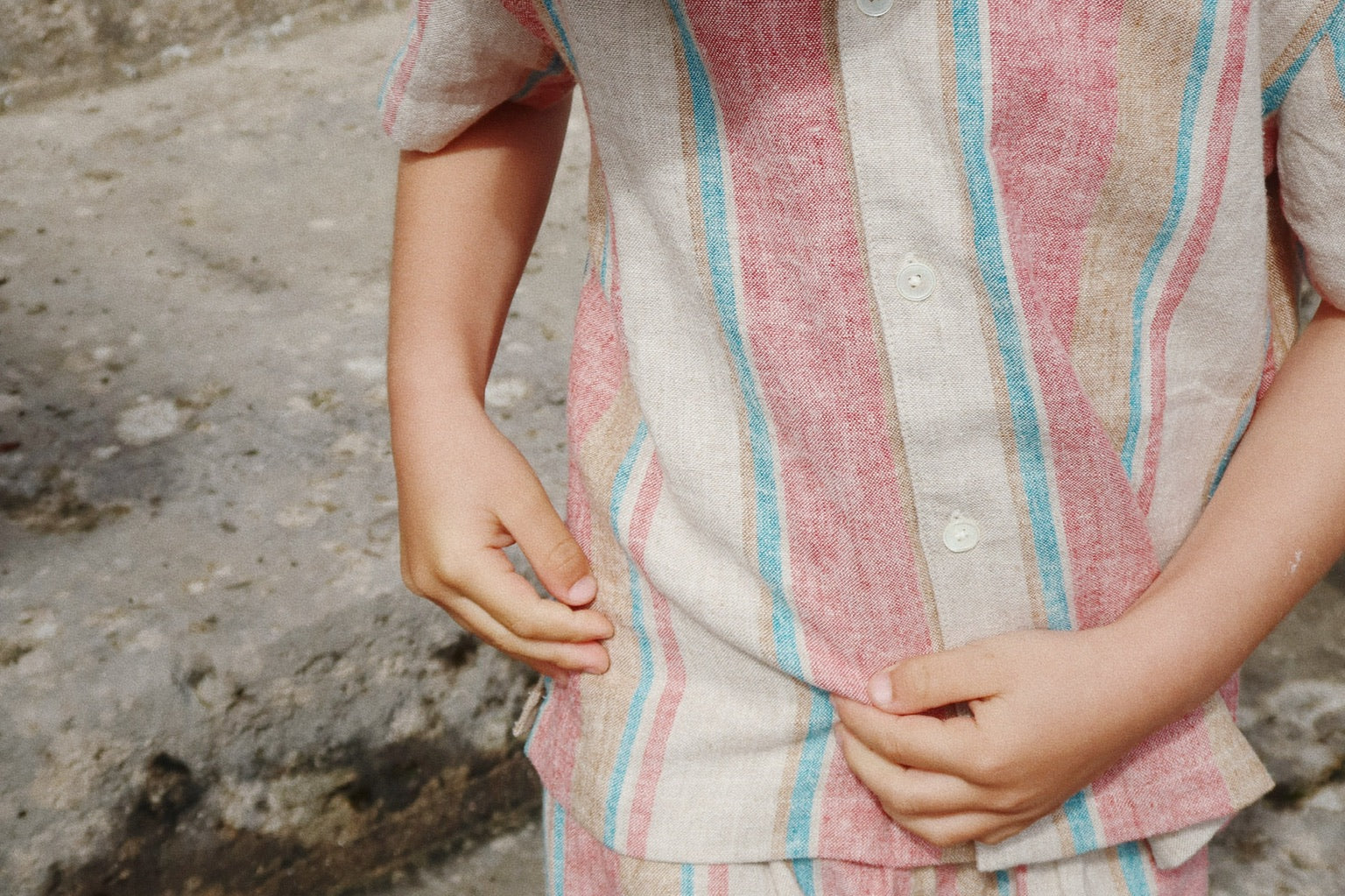 Konges Sløjd A/S Geweven Shirts Met Korte Mouwen stan stripe