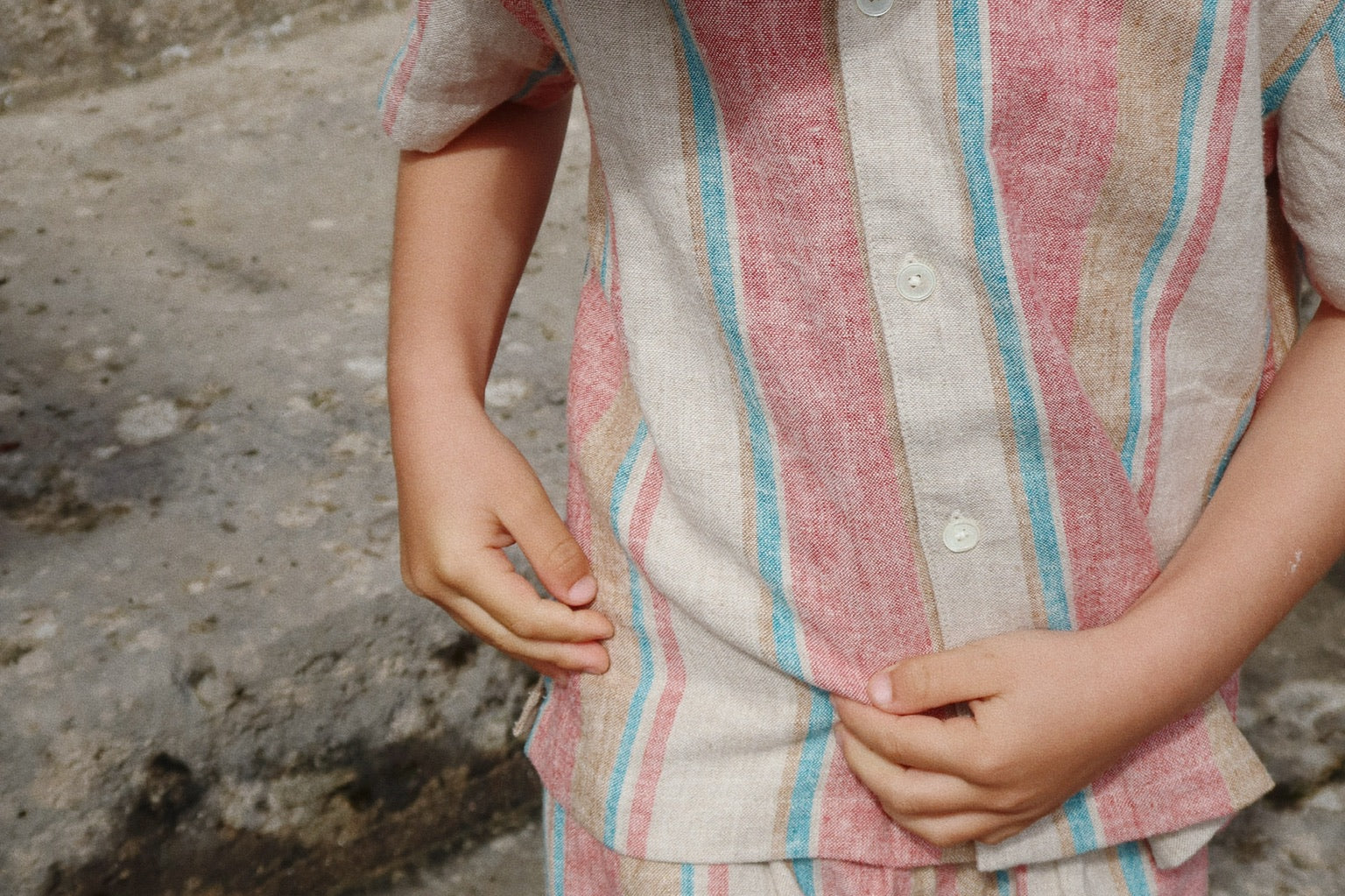 Konges Sløjd A/S Geweven Shirts Met Korte Mouwen stan stripe