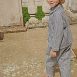 Konges Sløjd A/S WOVEN PANTS naval stripe