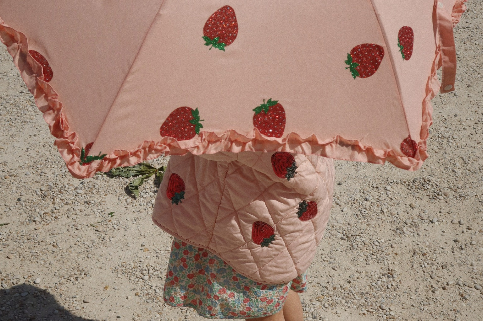 Konges Sløjd A/S Paraplu'S strawberry glitter