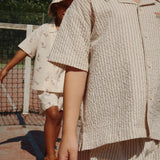 Konges Sløjd A/S Geweven Shorts En Pofbroeken stripe bluie