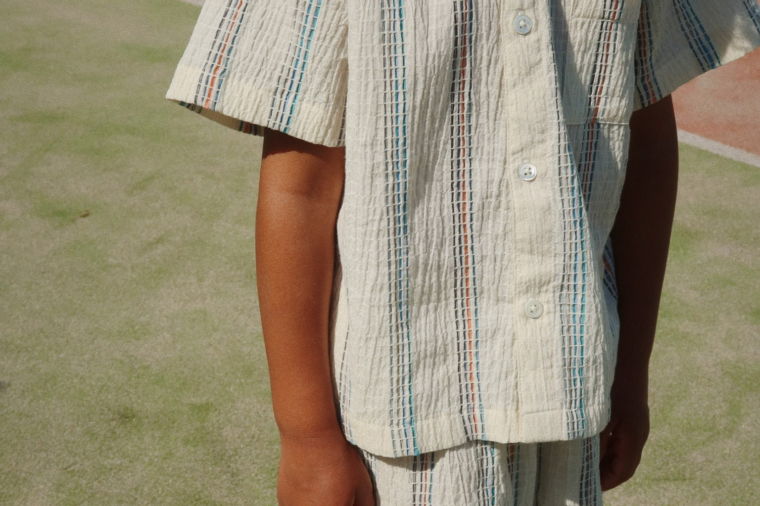 Konges Sløjd A/S Geweven Shirts Met Korte Mouwen antique white
