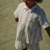 Konges Sløjd A/S WOVEN SHORT SLEEVE SHIRTS antique white