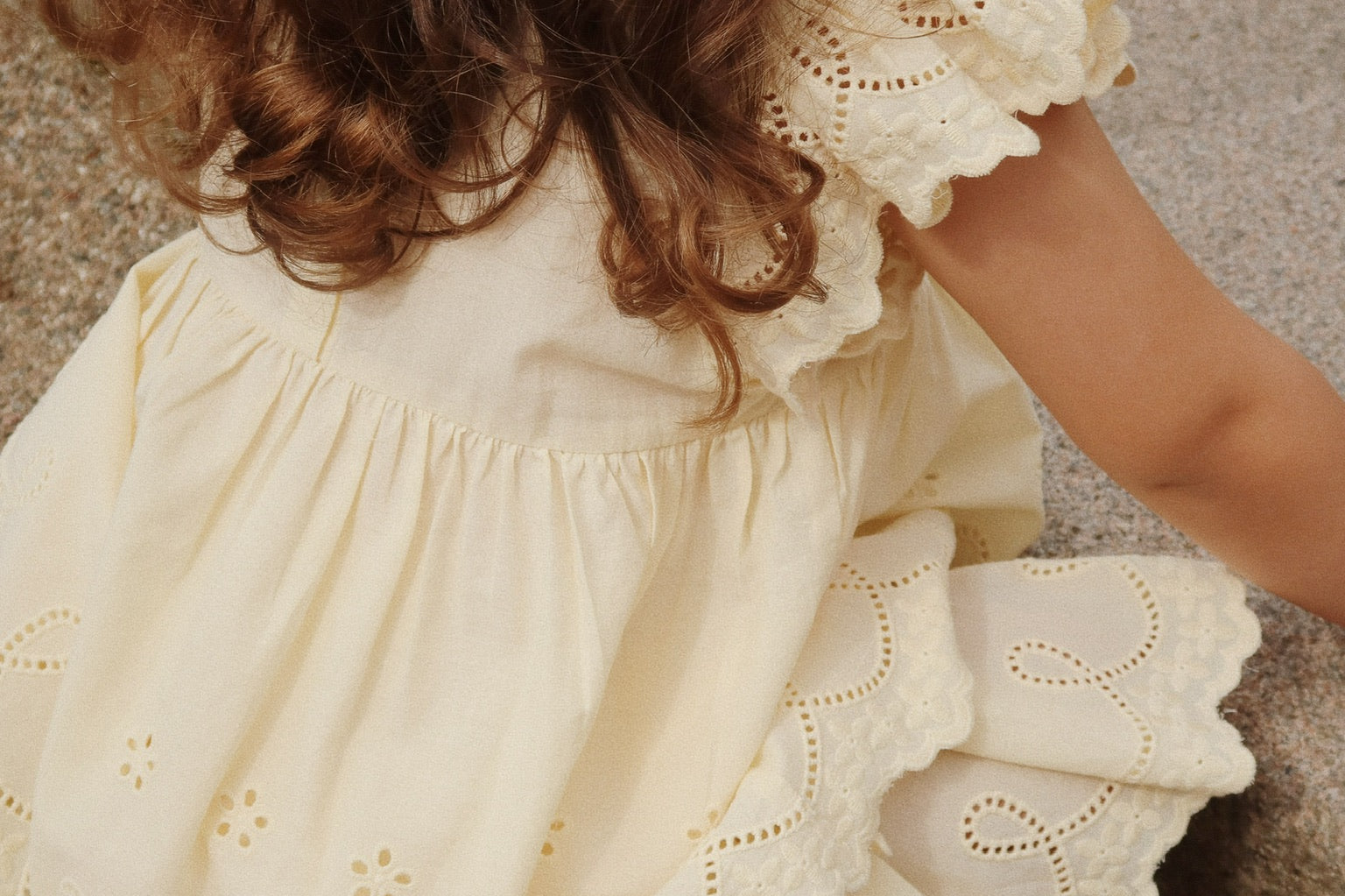 Konges Sløjd A/S WOVEN SHORT SLEEVE SHIRTS cloud cream