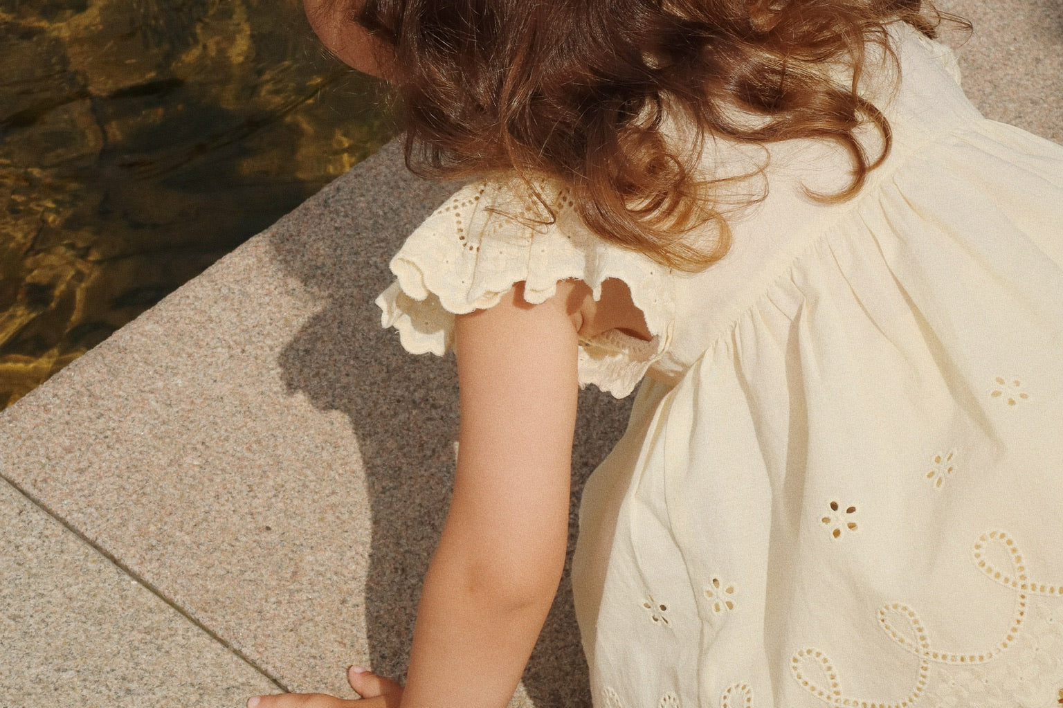 Konges Sløjd A/S WOVEN SHORT SLEEVE SHIRTS cloud cream