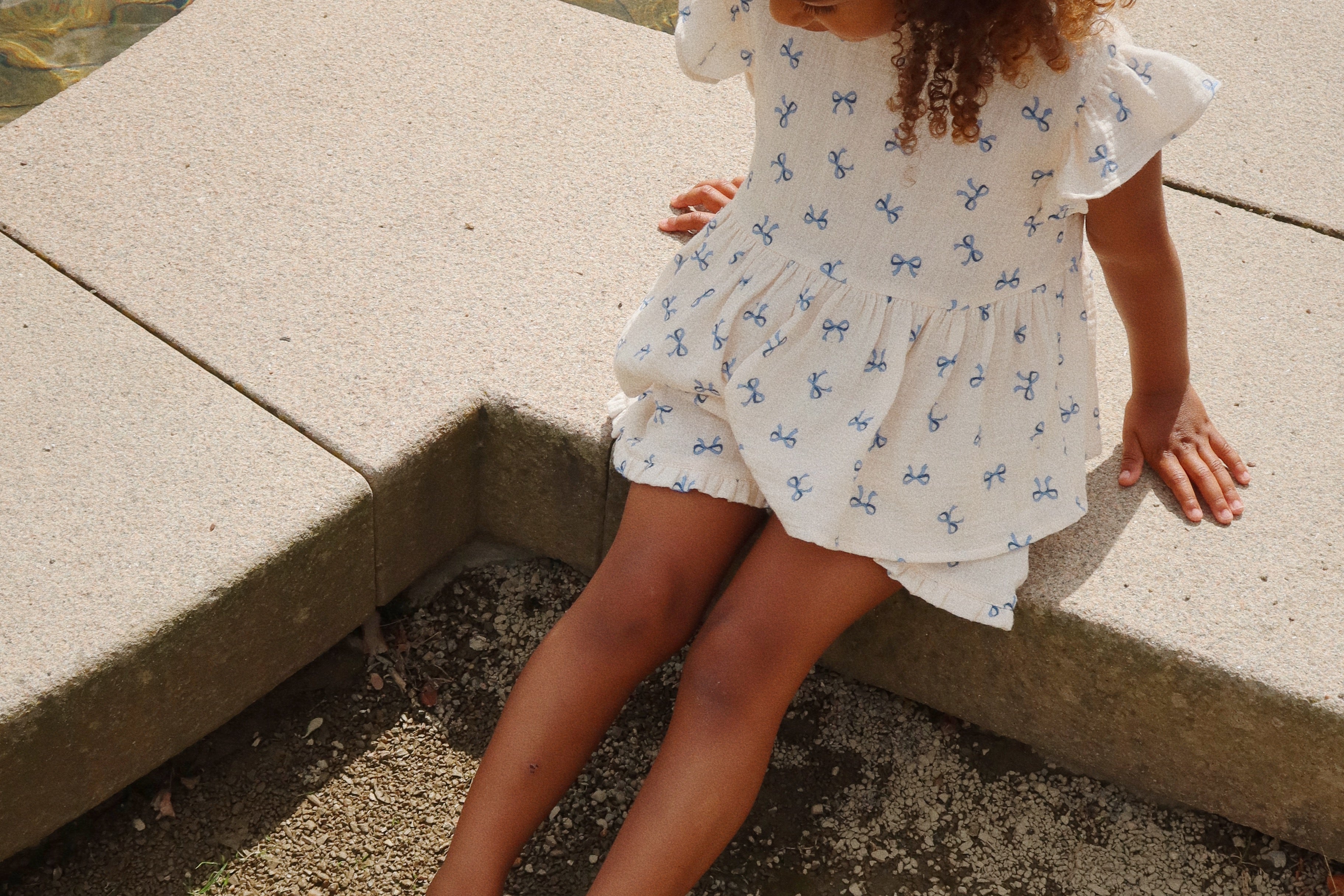 Konges Sløjd A/S WOVEN SHORTS & BLOOMERS bow bleu