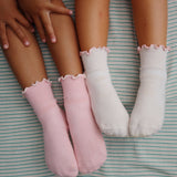 Konges Sløjd A/S Sokken rose/off white