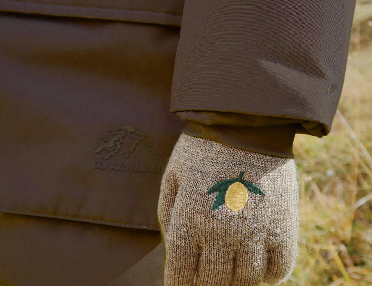 Konges Sløjd A/S GLOVES lemon/stripe
