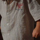 Konges Sløjd A/S Geweven Shirts Met Korte Mouwen stripe bluie
