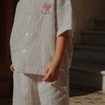 Konges Sløjd A/S Geweven Shirts Met Korte Mouwen stripe bluie