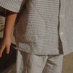 Konges Sløjd A/S Geweven Shirts Met Korte Mouwen stripe bluie