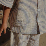 Konges Sløjd A/S Geweven Shirts Met Korte Mouwen stripe bluie