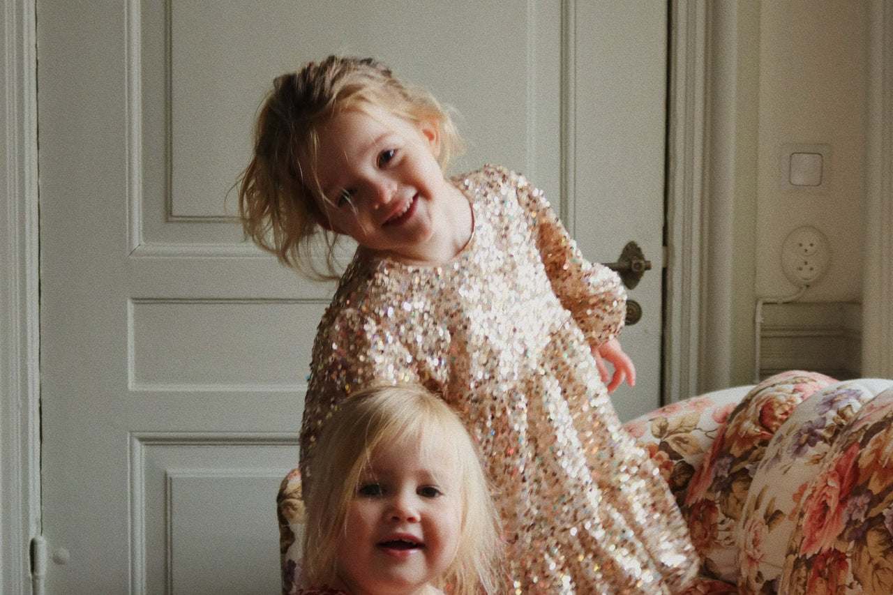 Konges Sløjd A/S WOVEN DRESSES gold glitter