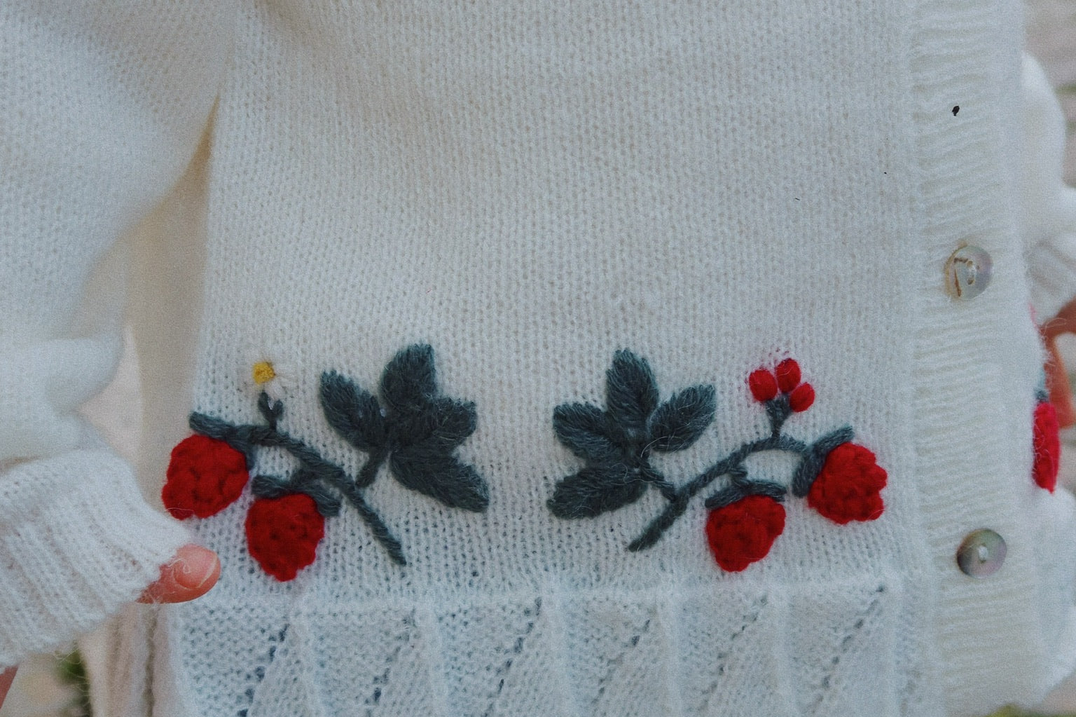 Konges Sløjd A/S Gebreide Cardigans bright white