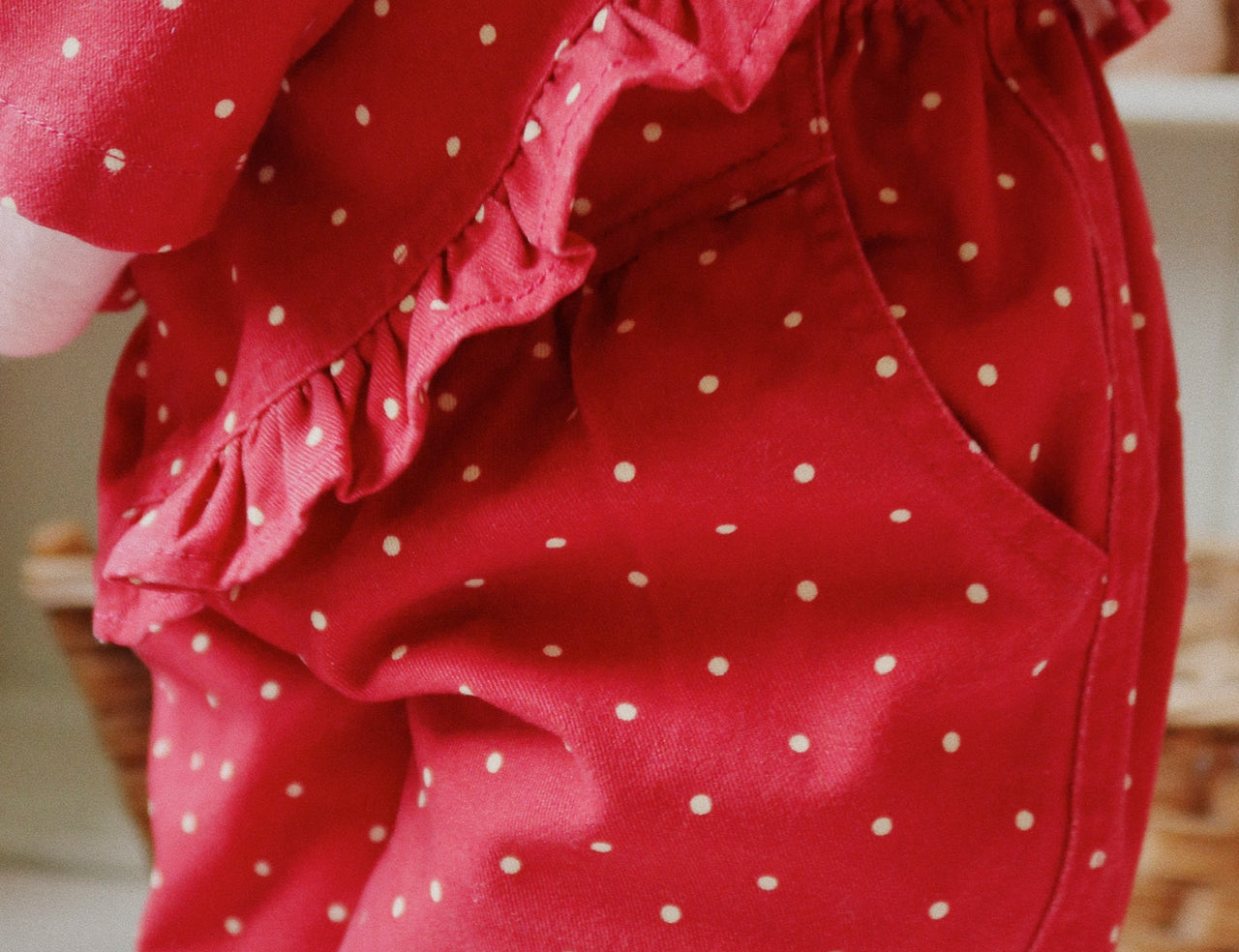 Konges Sløjd A/S WOVEN PANTS strawberry dot