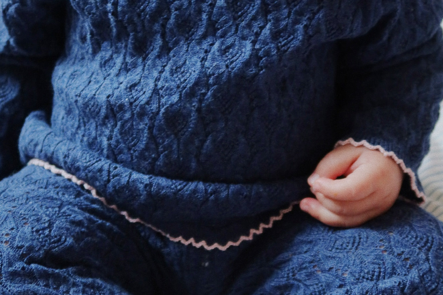 Konges Sløjd A/S KNITTED PANTS ensign blue