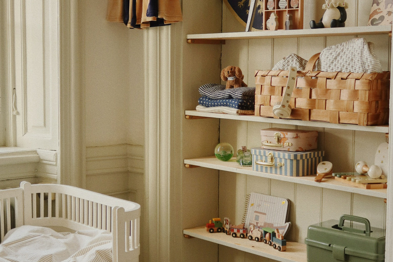 Konges Sløjd A/S Juniorbeddengoed stripe bluie