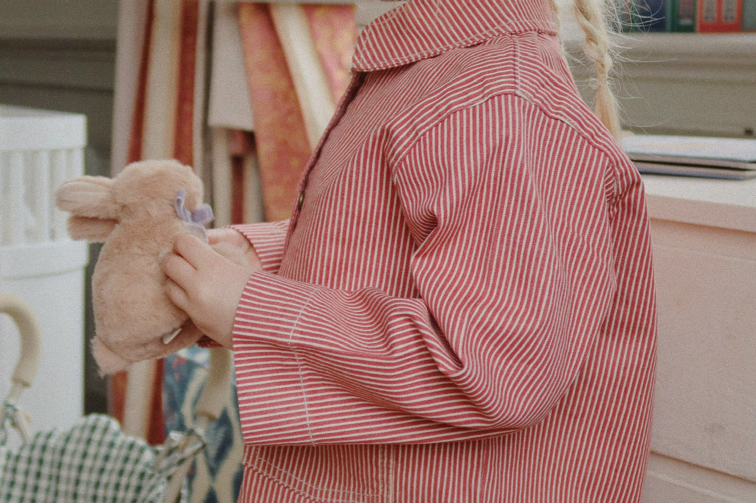 Konges Sløjd A/S WOVEN JACKETS & VESTS milk rouge stripe