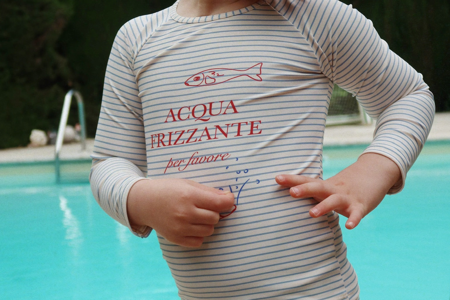 Konges Sløjd A/S UV SWIMBLOUSES stripe bluie