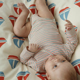 Konges Sløjd A/S Rompers stripe tricolore petit