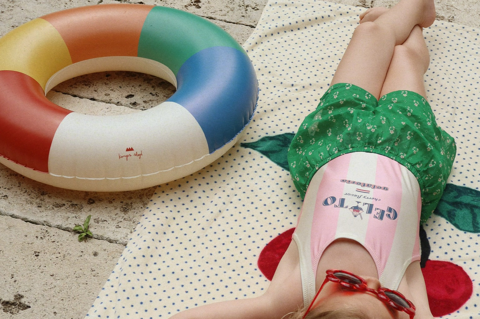 Konges Sløjd A/S SWIMSUITS candy rose stripe