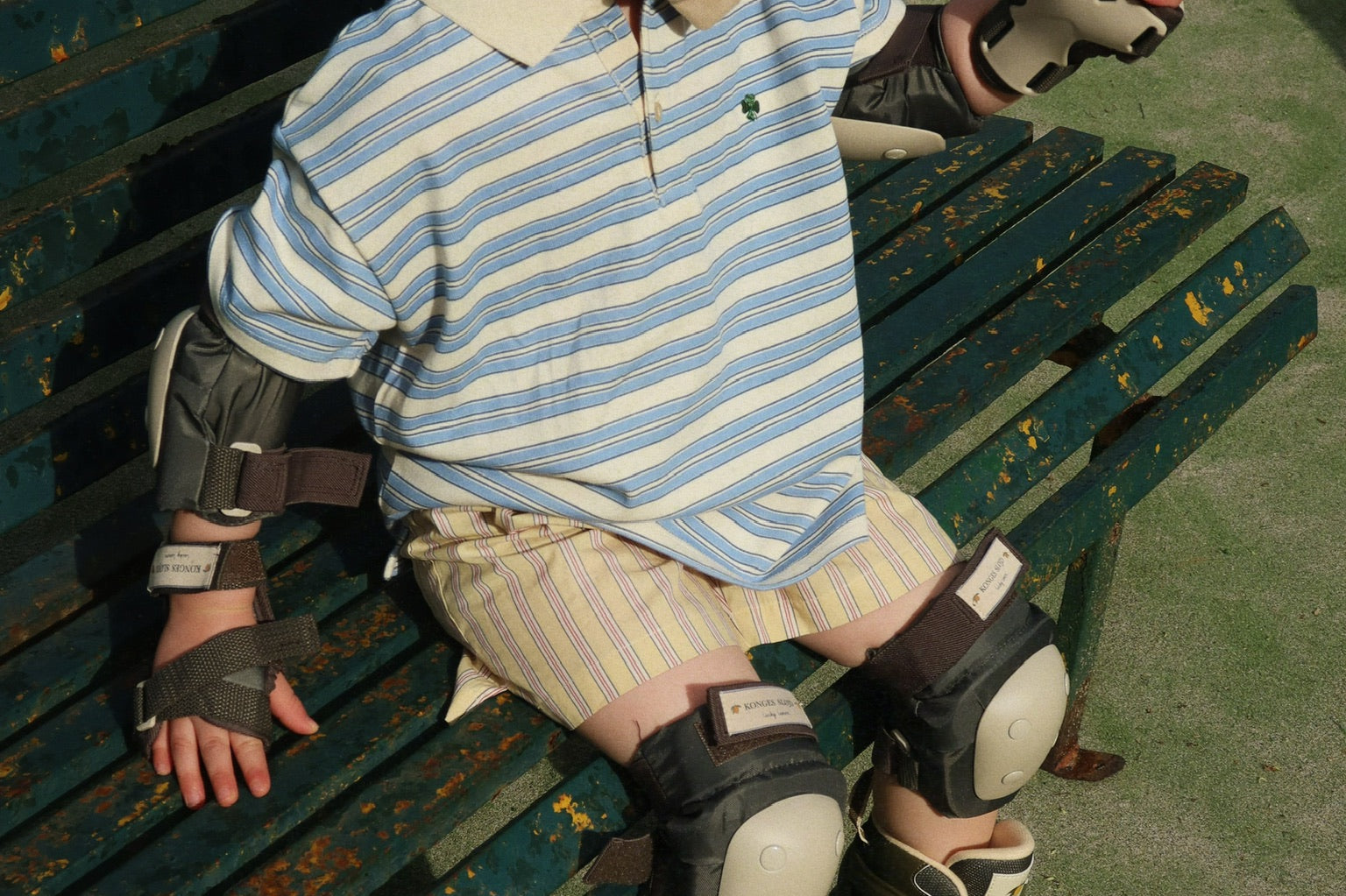 Konges Sløjd A/S Jersey T-Shirts stripe ciel