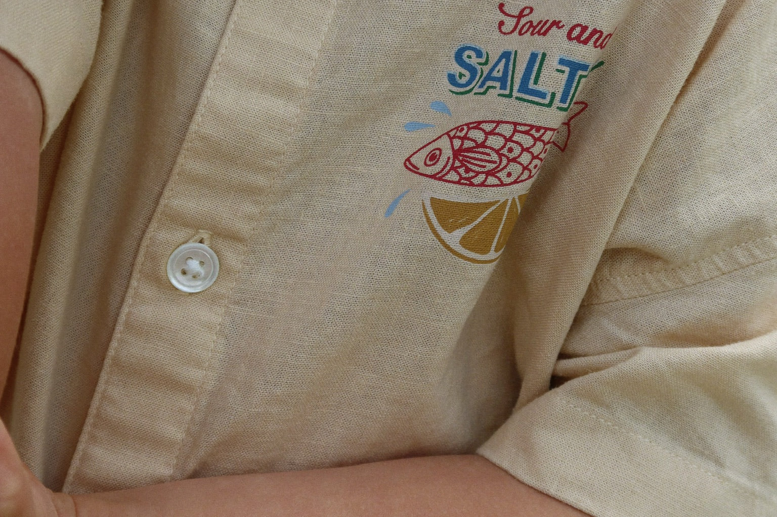 Konges Sløjd A/S WOVEN SHORT SLEEVE SHIRTS sea mist