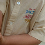 Konges Sløjd A/S WOVEN SHORT SLEEVE SHIRTS sea mist