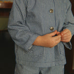 Konges Sløjd A/S WOVEN PANTS blue stripe