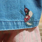 Konges Sløjd A/S WOVEN SHORTS & BLOOMERS basil/orchid/bleu stripe