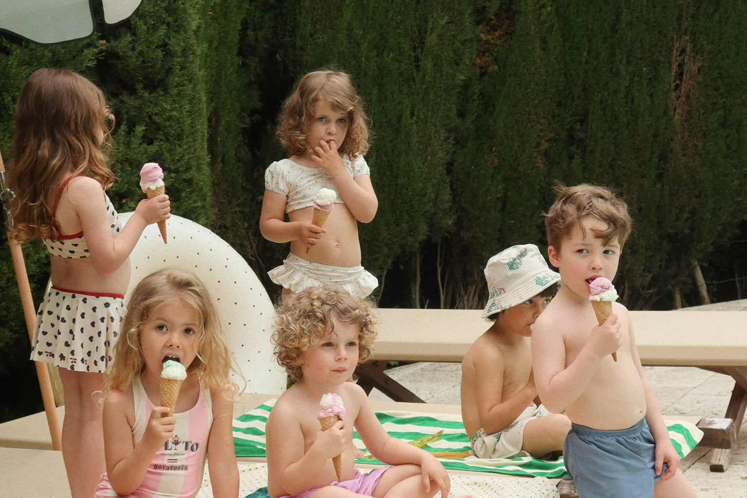 Konges Sløjd A/S SWIMSUITS candy rose stripe