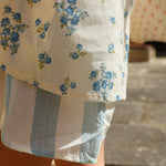 Konges Sløjd A/S WOVEN SHORTS & BLOOMERS basil/orchid/bleu stripe