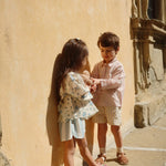 Konges Sløjd A/S WOVEN SHORTS & BLOOMERS basil/orchid/bleu stripe