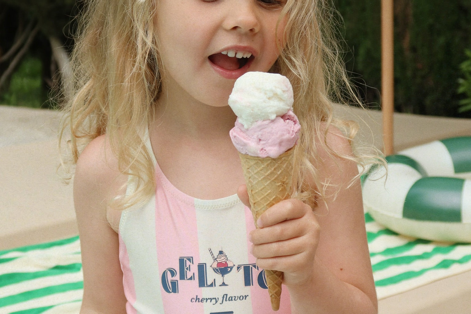 Konges Sløjd A/S SWIMSUITS candy rose stripe