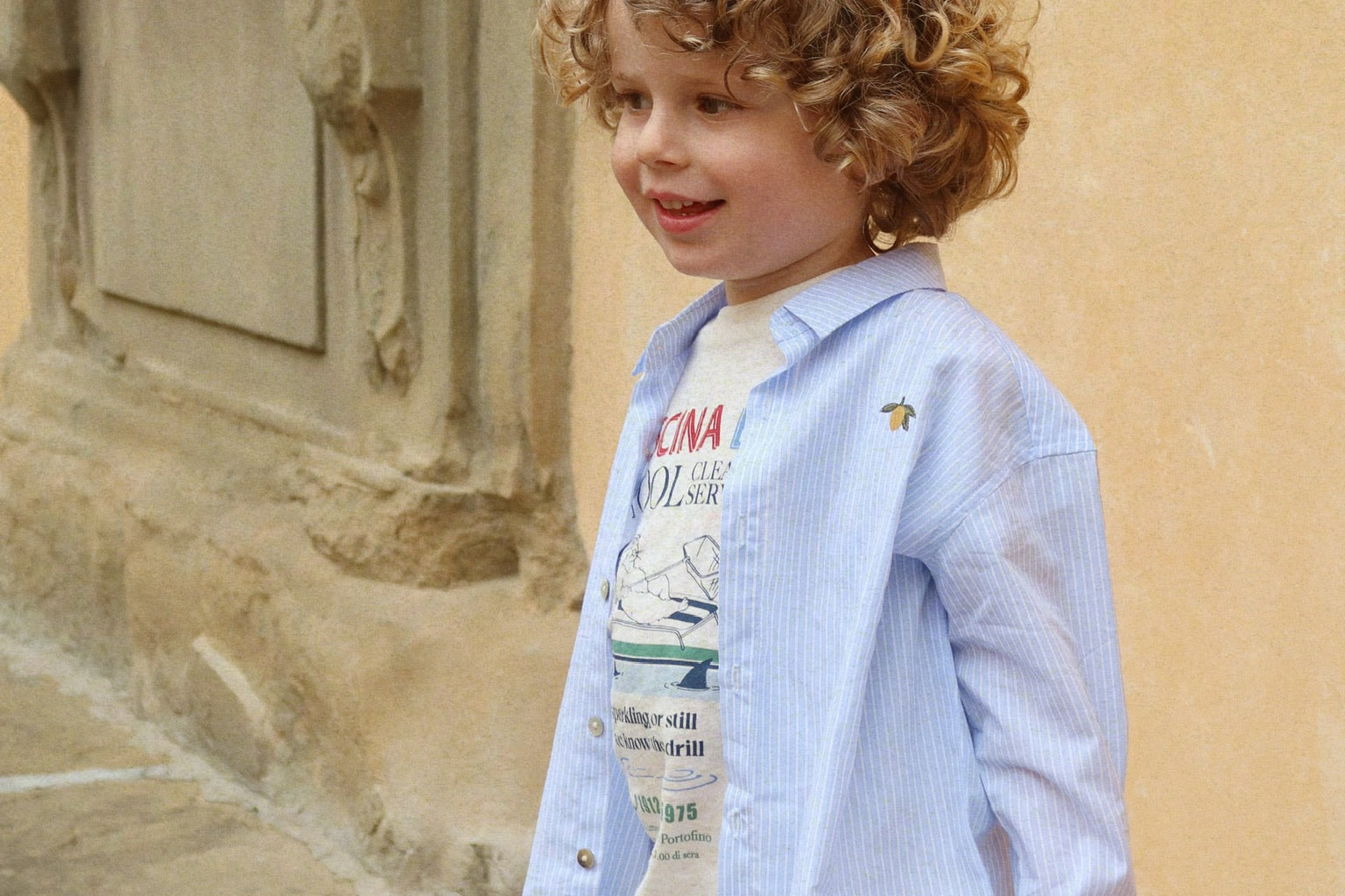 Konges Sløjd A/S JERSEY T-SHIRTS off white/piscina