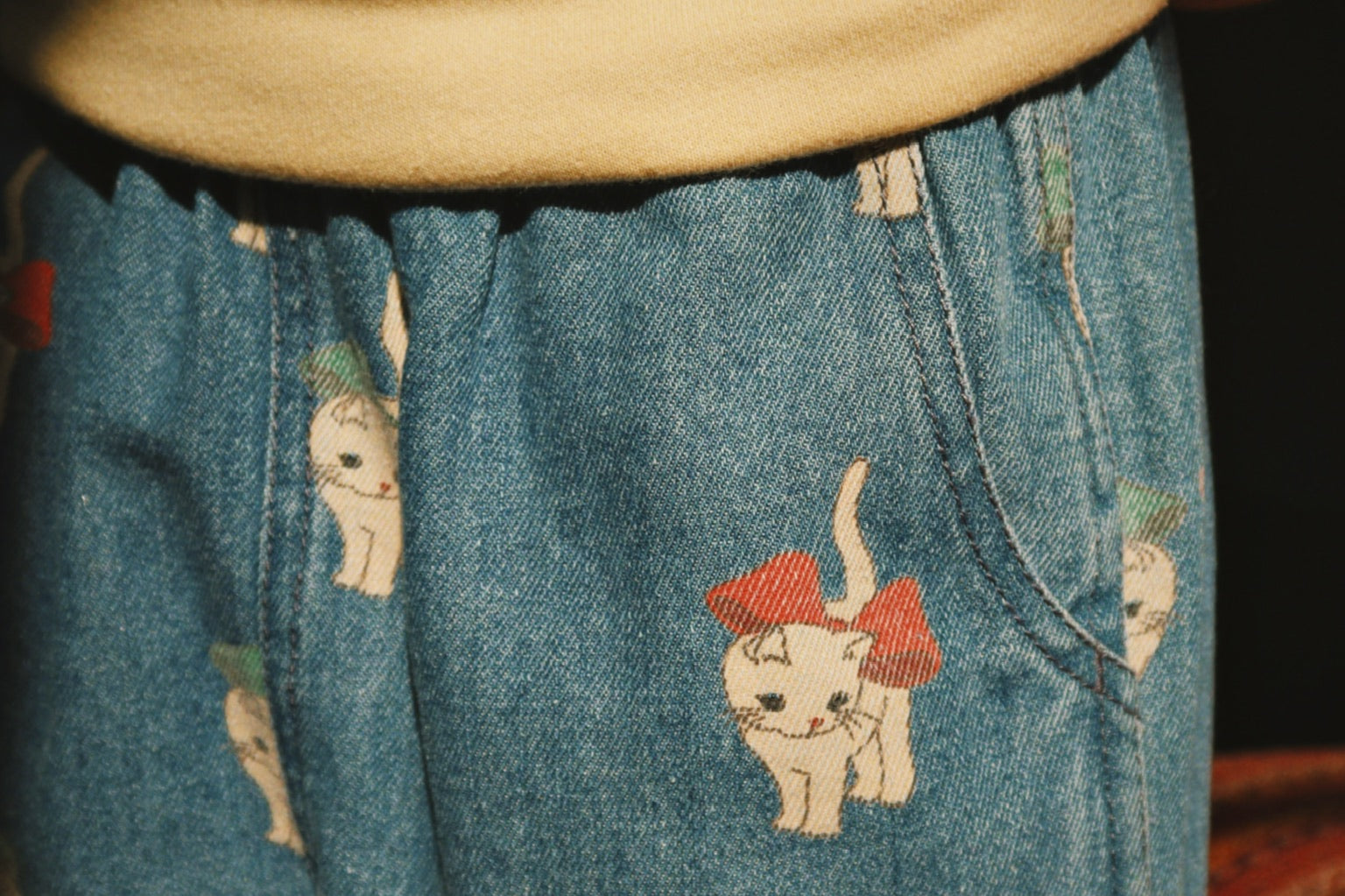 Konges Sløjd A/S Geweven Broeken bow kitty denim