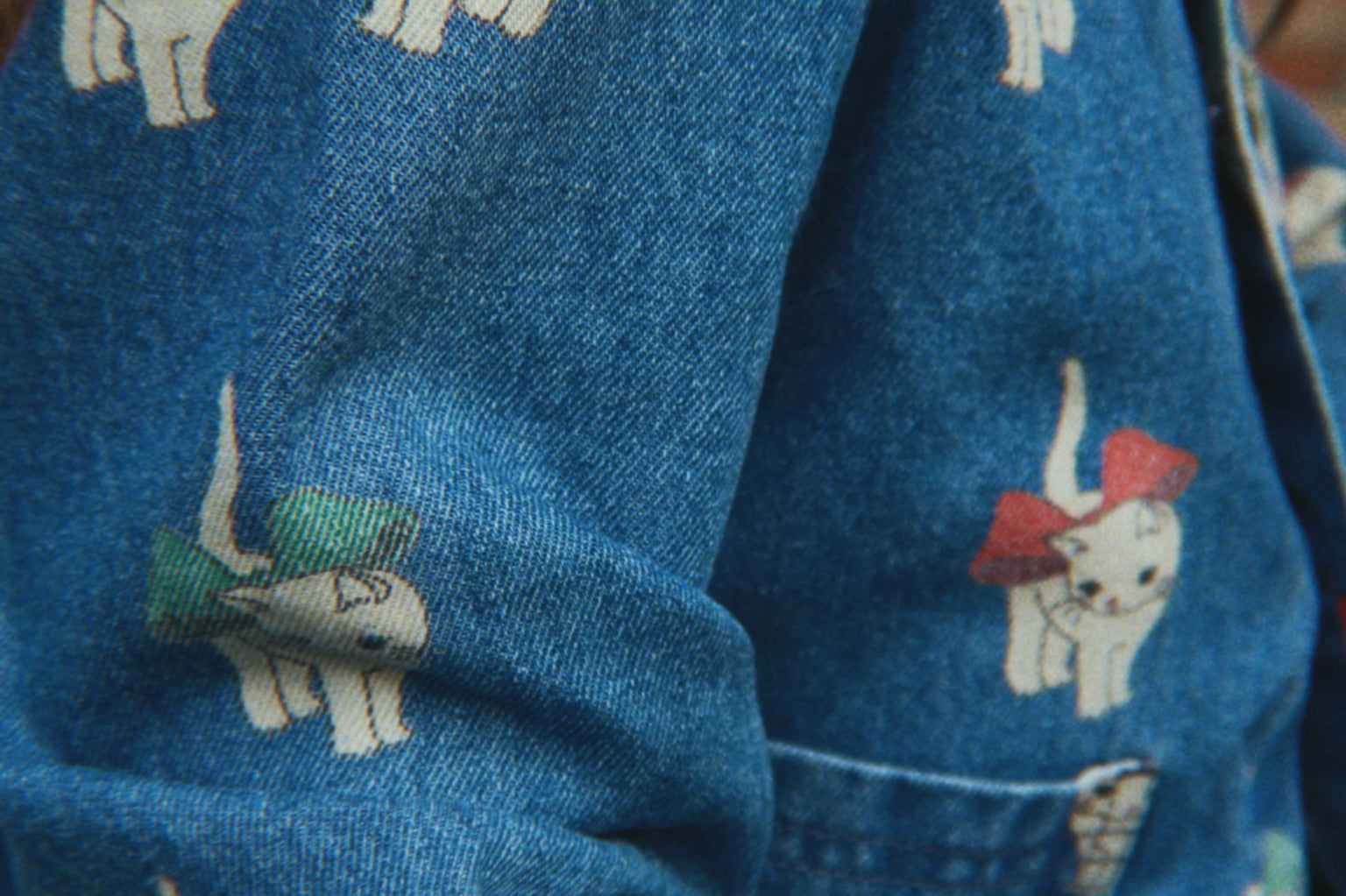 Konges Sløjd A/S Geweven Jacks En Vesten bow kitty denim