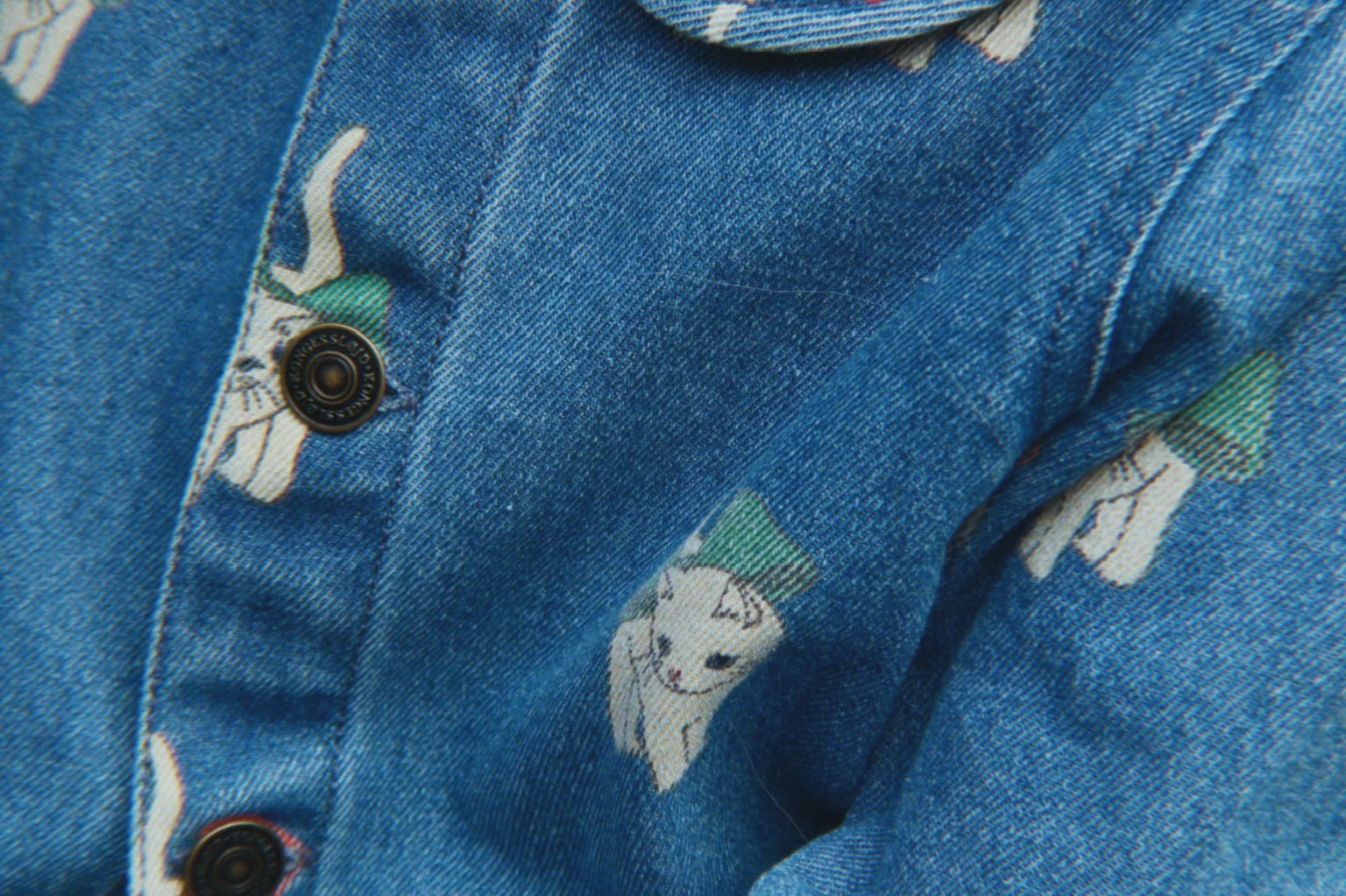 Konges Sløjd A/S Geweven Jacks En Vesten bow kitty denim