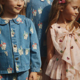 Konges Sløjd A/S WOVEN DRESSES bow kitty denim