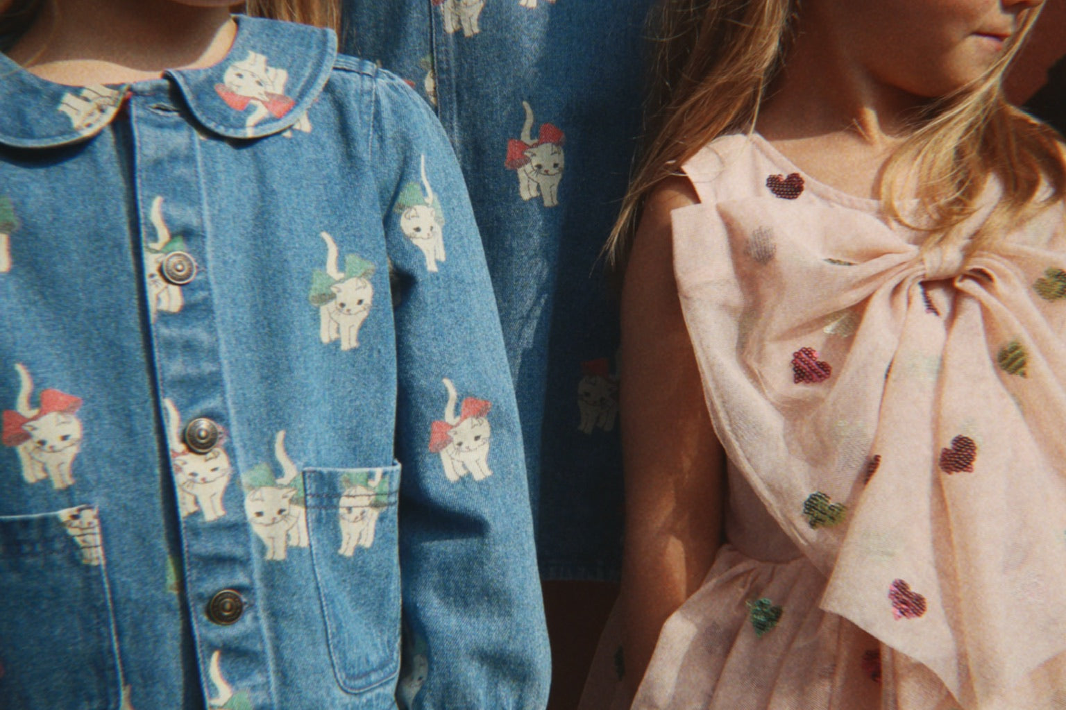 Konges Sløjd A/S Geweven Jacks En Vesten bow kitty denim